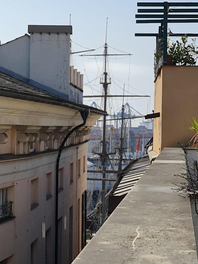 Doge Cambiaso- Davanti All'Acquario - Grande Terrazza Privata - Palazzo Nobiliare Storico Janov Exteriér fotografie